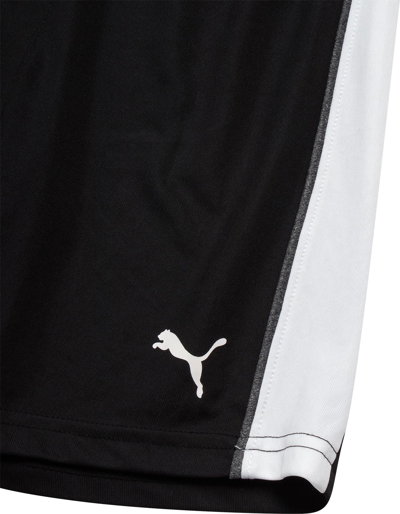 PUMA Boys' Short Set - 3 Piece Short Sleeve Graphic T-Shirts and Active Shorts Outfit Set for Boys (Sizes: 2T-7), Size 4, White/