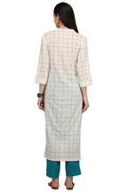 Gosriki Women'S Cotton Solid Straight Kurta