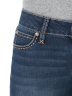 Wrangler Women's Retro Mae Mid Rise Stretch Boot Cut Jean, Dark Wash, 19W x 34L