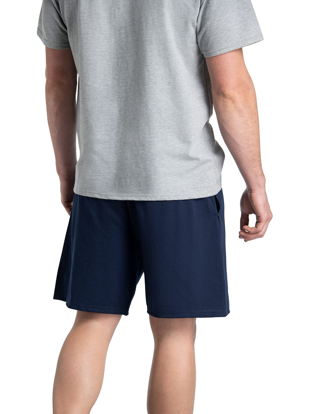 Fruit of the Loom Men's Eversoft Cotton Shorts with Pockets (S-4xl), 2 Pack-Navy