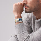 Fossil Men's Carraway Quartz Stainless Steel Three-Hand Watch, Color: Silver/Gold (Model: FS6010)