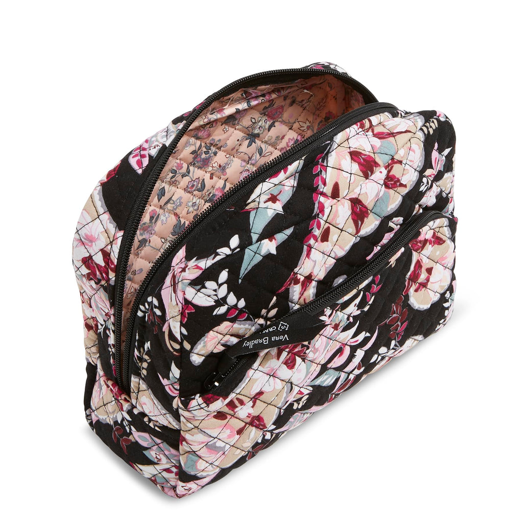 Vera Bradley Women's Cotton Large Cosmetic Makeup Organizer Bag, Botanical Paisley, One Size