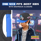 Sonic The Hedgehog Baseball Cap, Kids Adjustable Baseball Hat, Black, One Size
