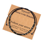 JoycuFF Bracelets for Women Coworker Leaving Gifts Fashion Best Friend BFF Friendship Silk Wrap Bracelet Funny Gag Birthday Long