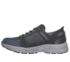 Skechers Men's Oak Canyon Consistent Winne Hands Free Slip-in Sneaker, Gray/Orange, 10 X-Wide