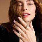 Fossil Women's Watch Ring Two-Hand Gold-Tone Stainless Steel Watches