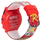 Accutime Kids Pokemon Pikachu Digital LCD Quartz Red Wrist Watch with Red Strap, Cool Inexpensive Gift & Party Favor for Boys, G