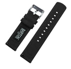 BARTON WATCH BANDS Quick Release Canvas Watch Band Straps, Black, 20mm