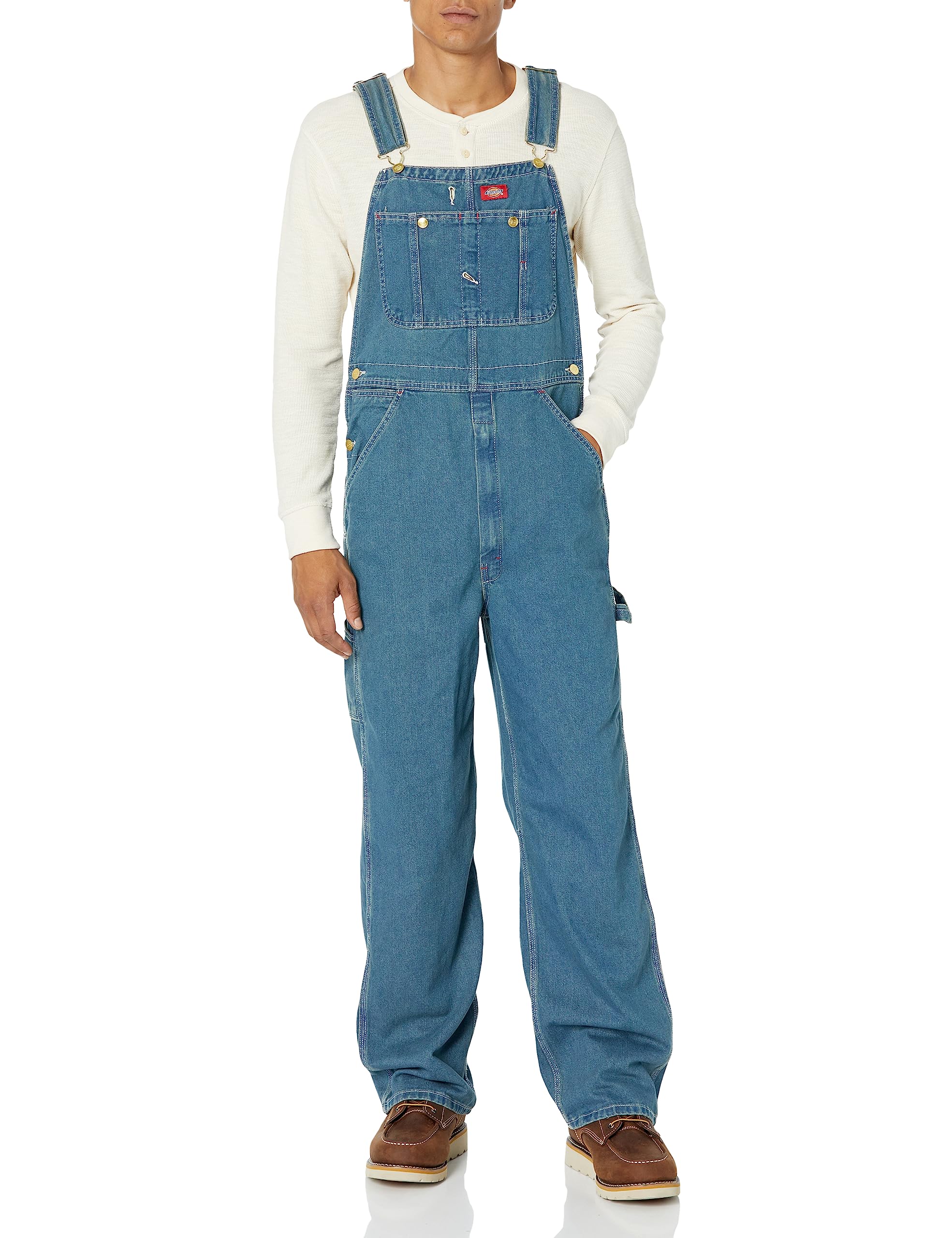 Dickies Indigo Bib Overalls, MEDIUM HERITAGE TINT, 36 34