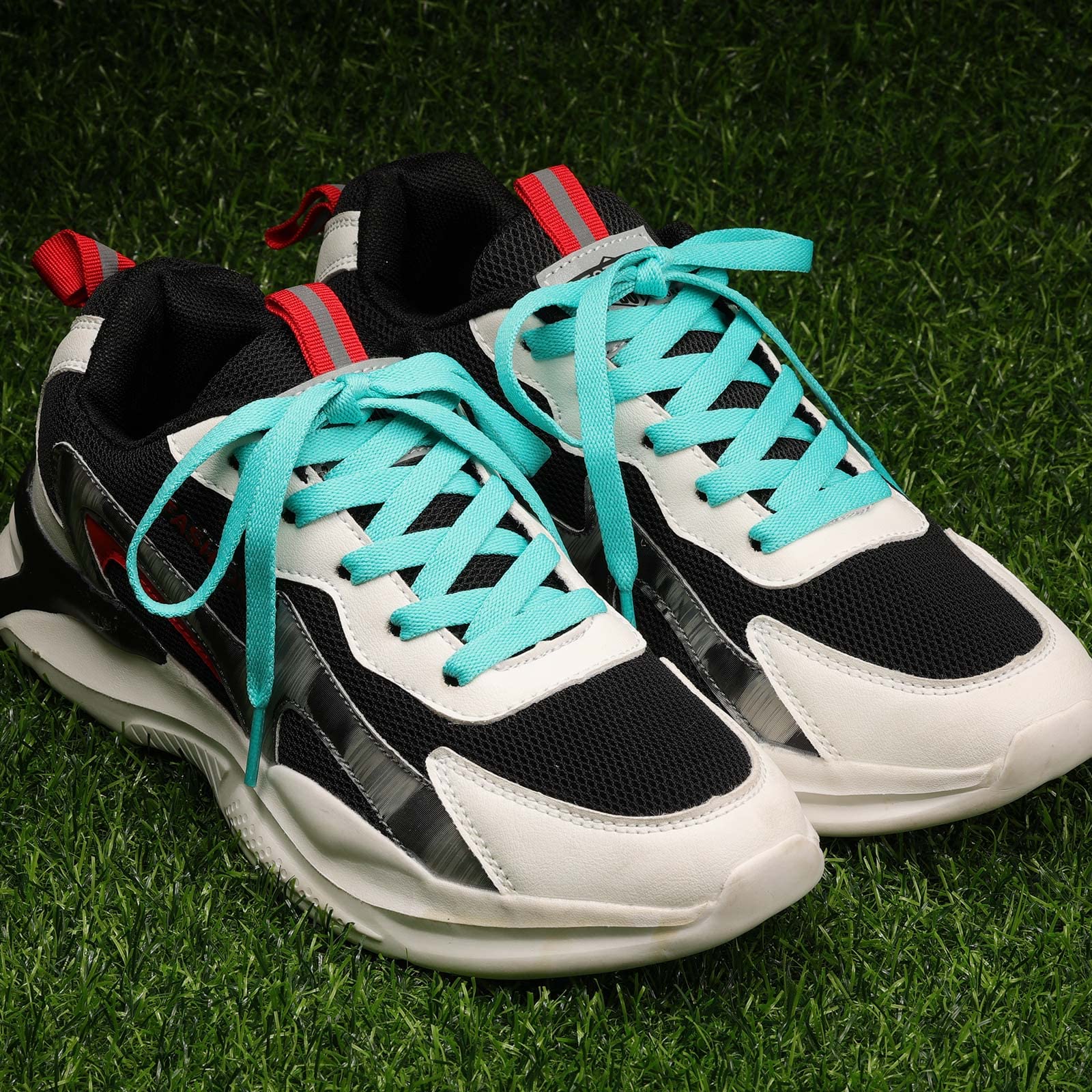 Puzeam Upgrade Tight Weave Flat Shoelaces 28 Colors 5/16 Wide Shoe Laces for Sneakers-Lake Green-160