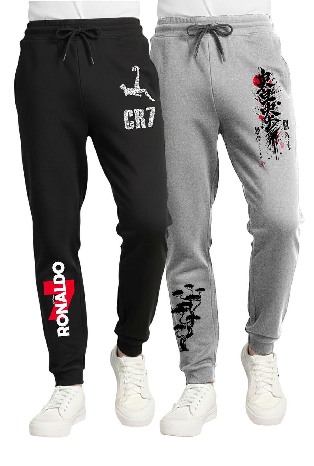 Crazy Guy Boys Trackpant Combo Paxk Of 2 | Cotton Blend Fabric | Ankle Length Bottom Rib | 2 Front Patch Pocket | Elastic Waist  15-16