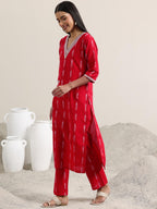 Libas WomenS Cotton Blend Kurta Set (400397