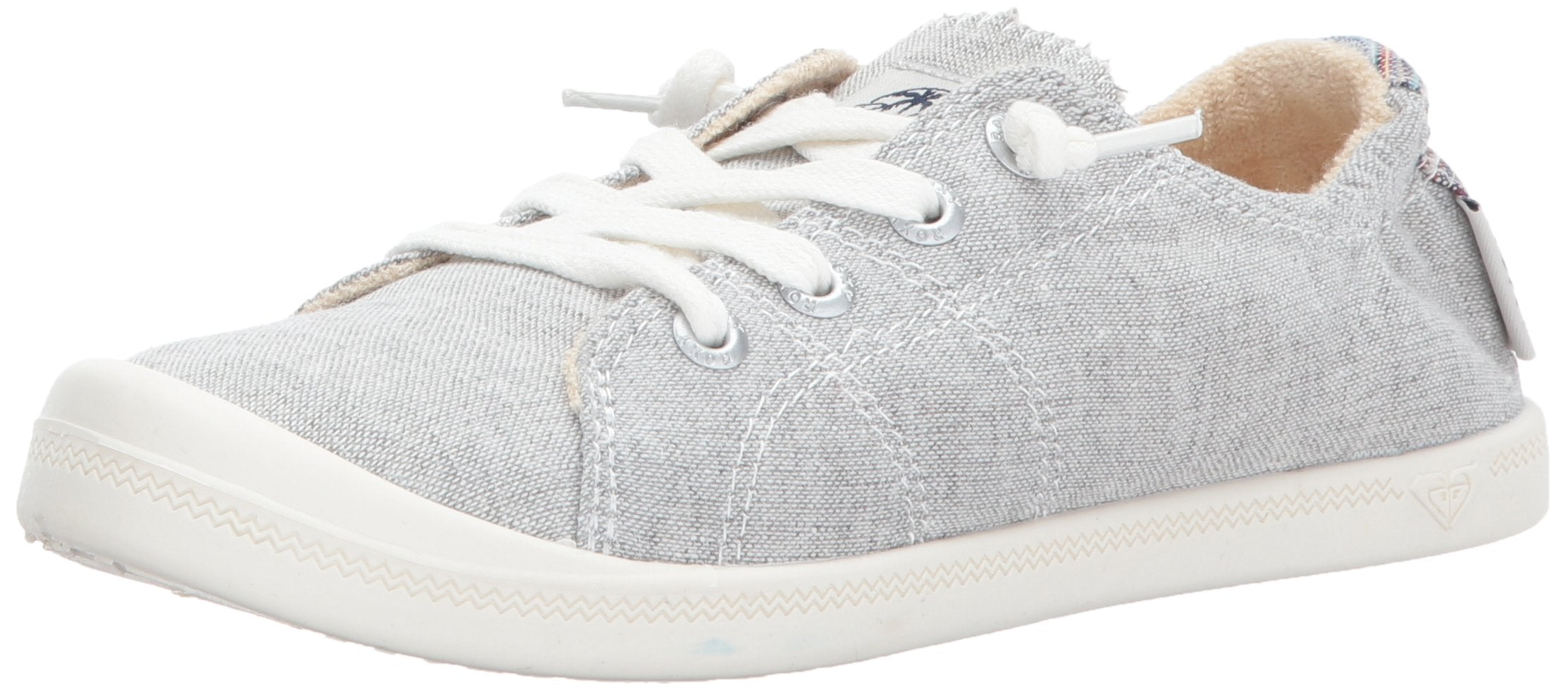 Roxy Women's Rory Slip On Sneaker Loafer Flat, Grey Ash, 8