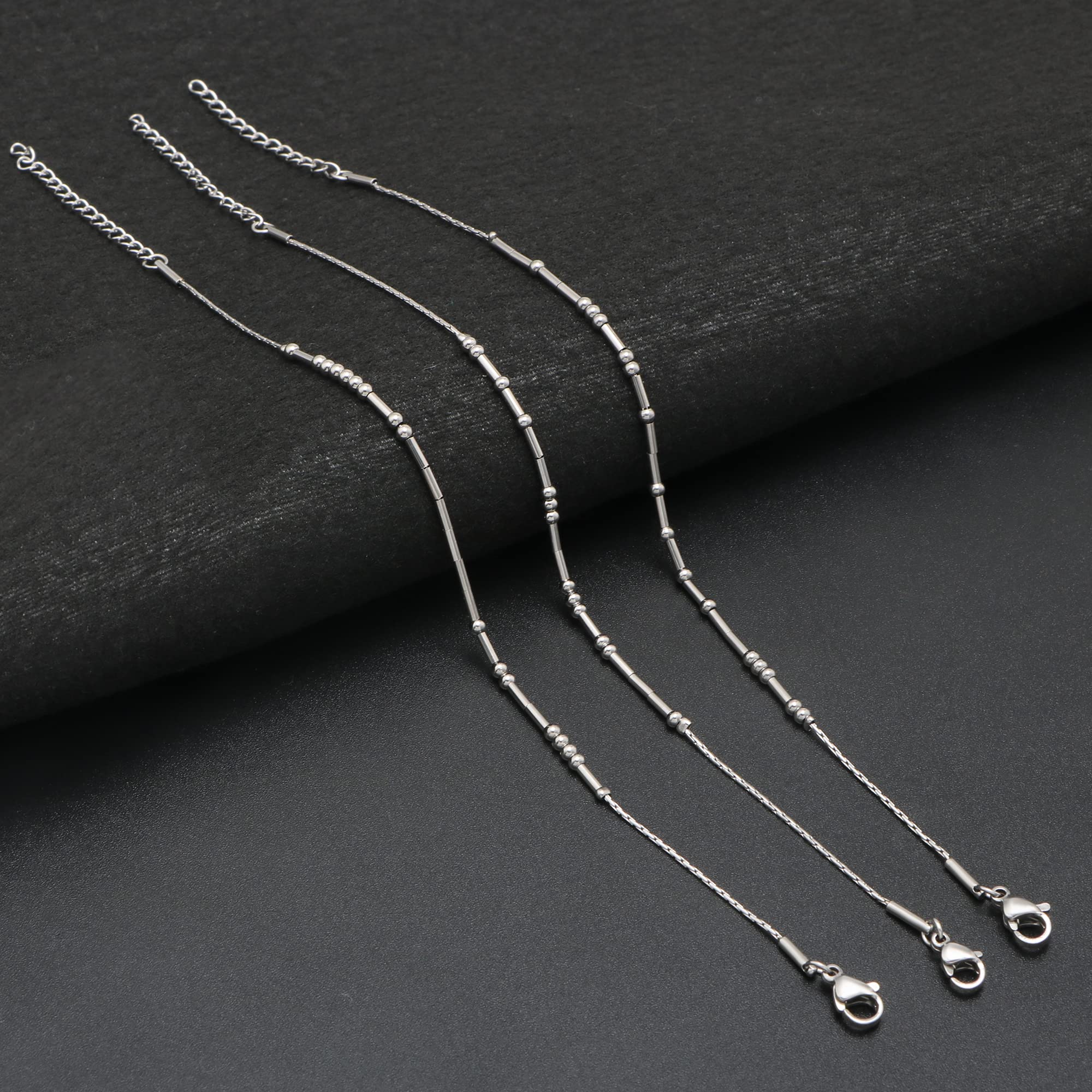 JoycuFF Unbiological Sister Morse Code Bracelets for Women Unique Christmas Birthday Thanksgiving Day Gifts for Best Friend Step