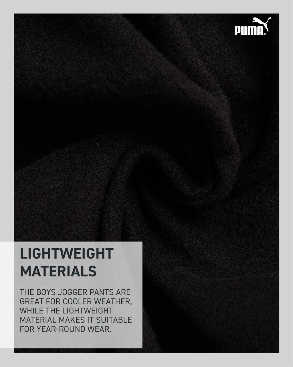 PUMA Boys' Jogger Pants - Soft Performance Fleece Athletic Jogger Sweatpants for Boys (8-20), Size 8, Black/White