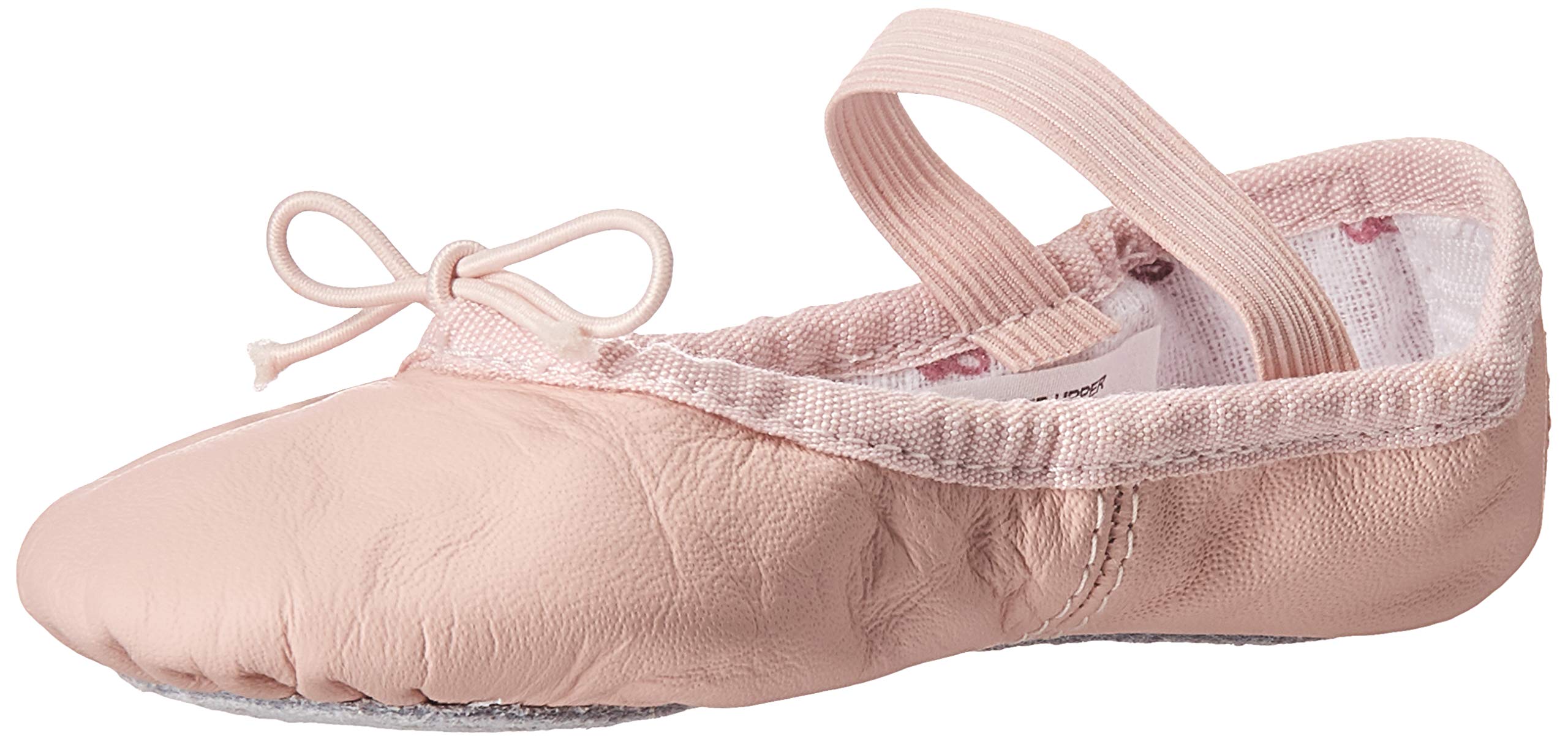 Bloch Dance Girl's Bunnyhop Full Sole Leather Ballet Slipper/Shoe, Pink, 8.5 Wide Little Kid