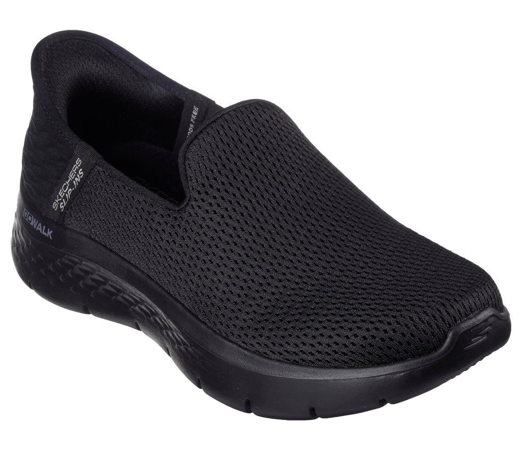 Skechers Women's Hands Free Slip-Ins Go Walk Flex-Relish Sneaker, Black, 12 Narrow