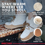 Minnetonka Womens Torrey Laceup Boot, Cinnamon, Size 9 Wide