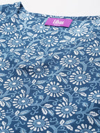 Libas Womens Printed Cotton Kaftan Night Dress For Women