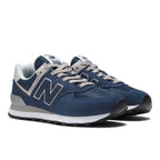 New Balance womens 574 V3 Sneaker, Navy/White, 5.5 US