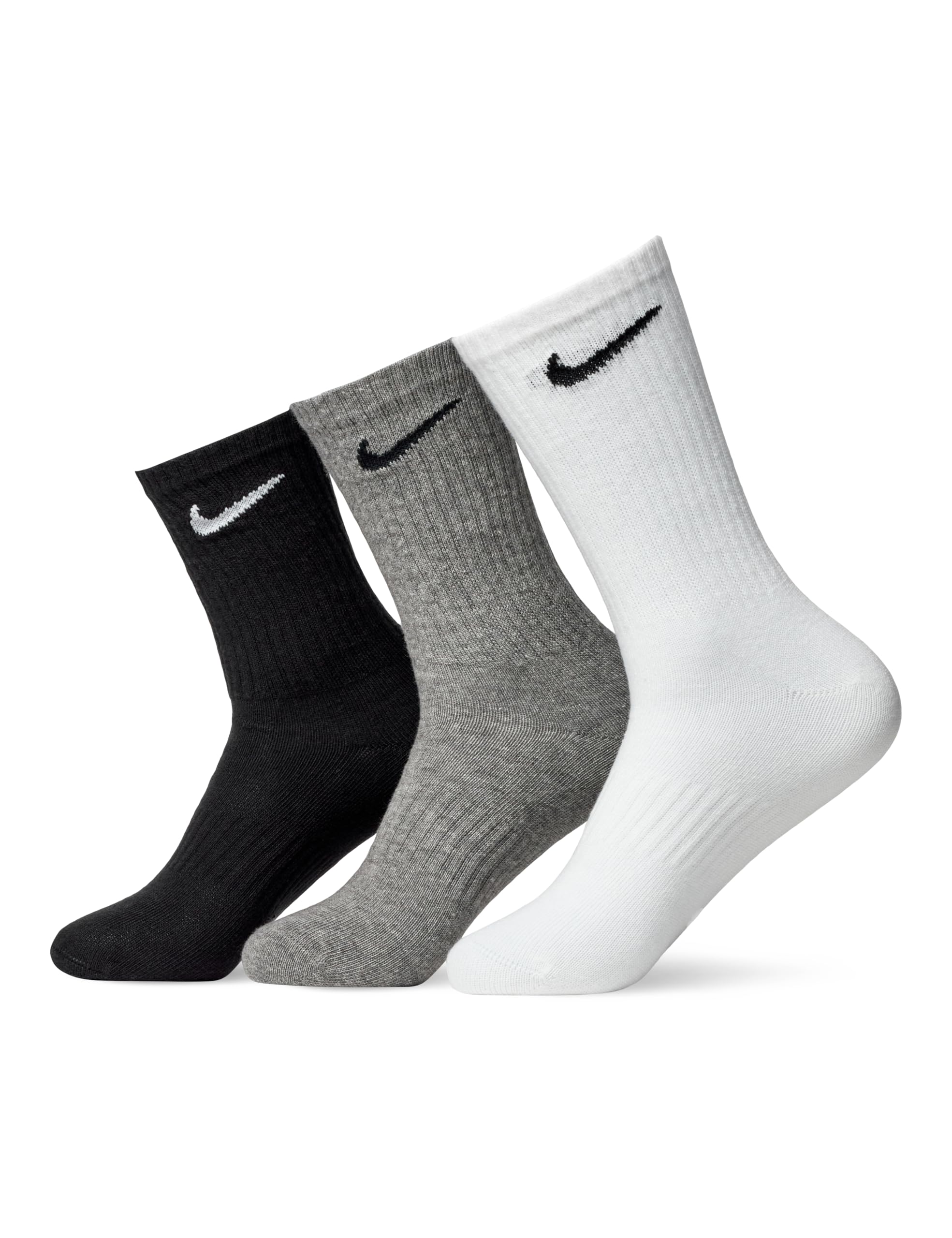 Nike Cotton Blend Crew Length Everyday Lightweight Training Crew Men Running Socks