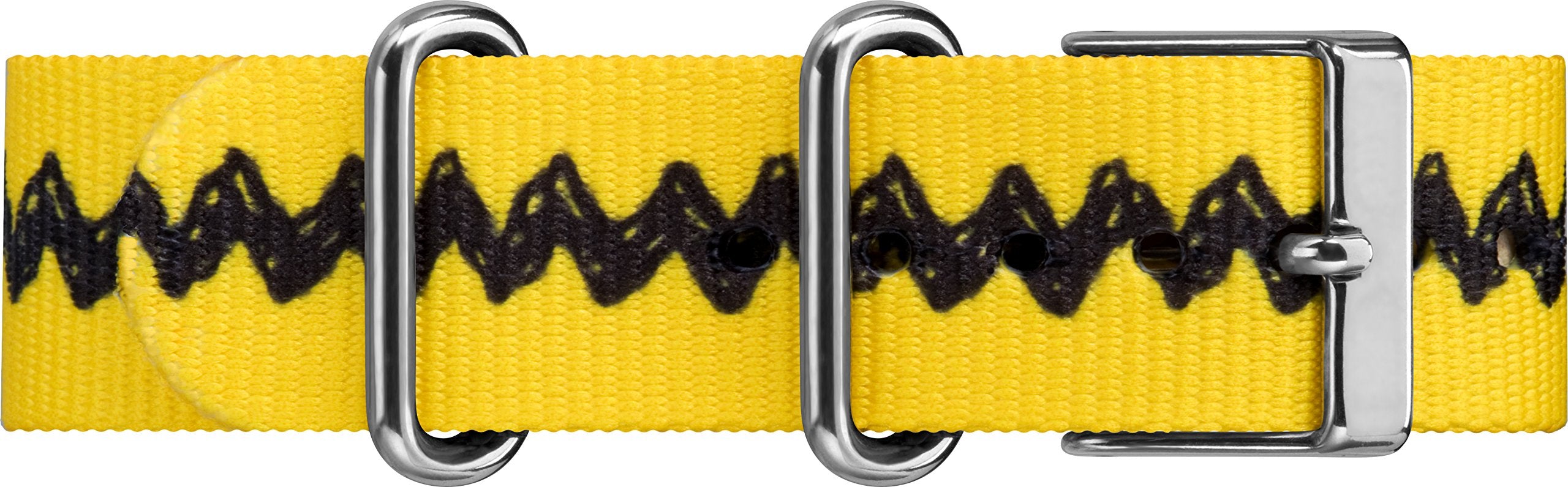 Timex Unisex TW2R41100 Weekender 38mm Peanuts Charlie Brown Nylon Slip-Thru Strap Watch