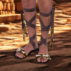 Stone Age Men's Costume Sandals One Size