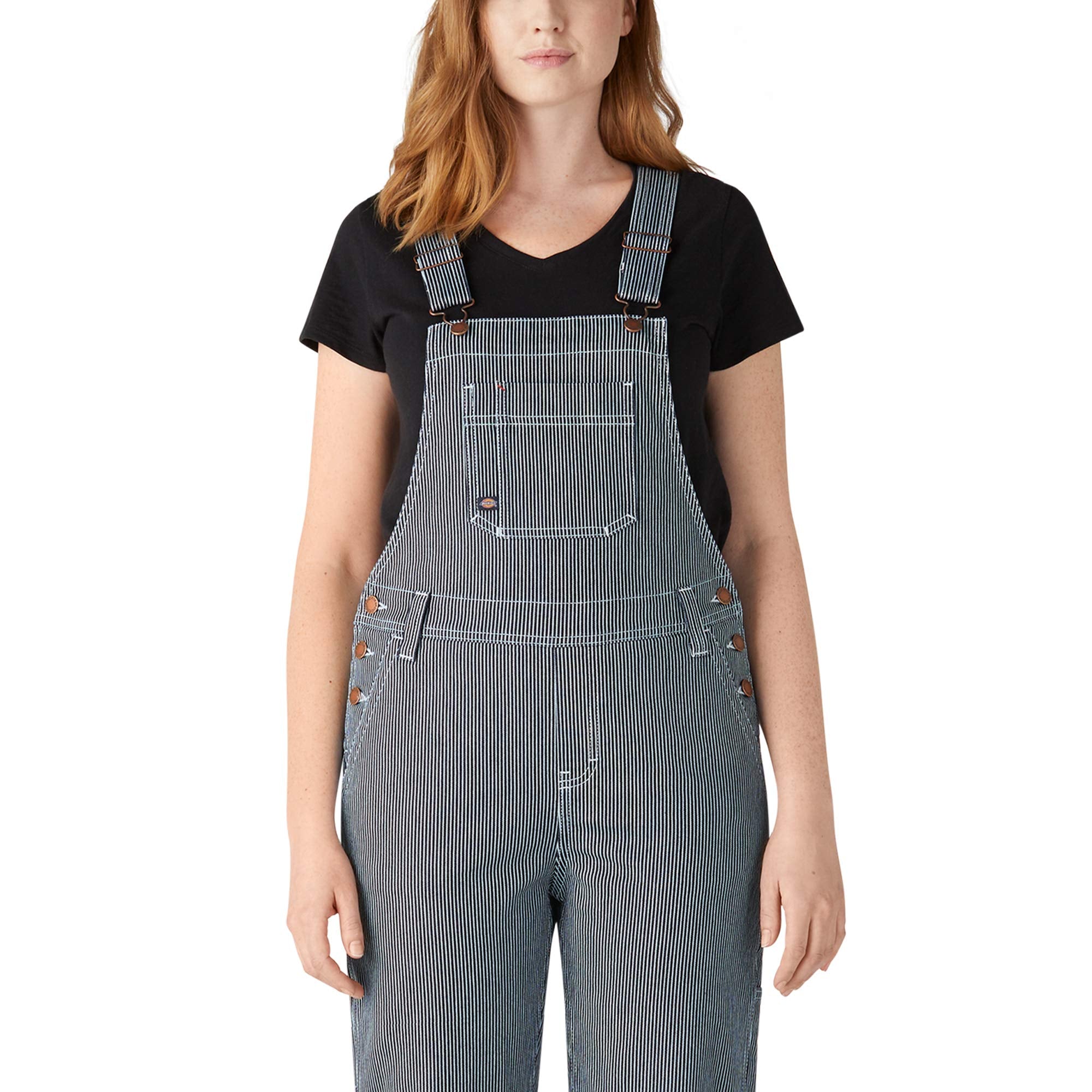 Dickies womens Boyfriend Bib Overall, Stonewashed Hic, Small US