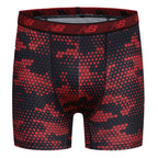 New Balance Boy's Underwear, Performance Boxer Briefs 4-Pack, Magnet Print/Team Red/Black/Team Red Print, X-Large