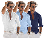 Zartha MenS Regular Fit Solid Pattern Cotton Blend Kurta With Spread Collar Long Sleeve And Standard Length | Shirt For Man