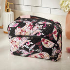 Vera Bradley Women's Cotton Large Cosmetic Makeup Organizer Bag, Botanical Paisley, One Size