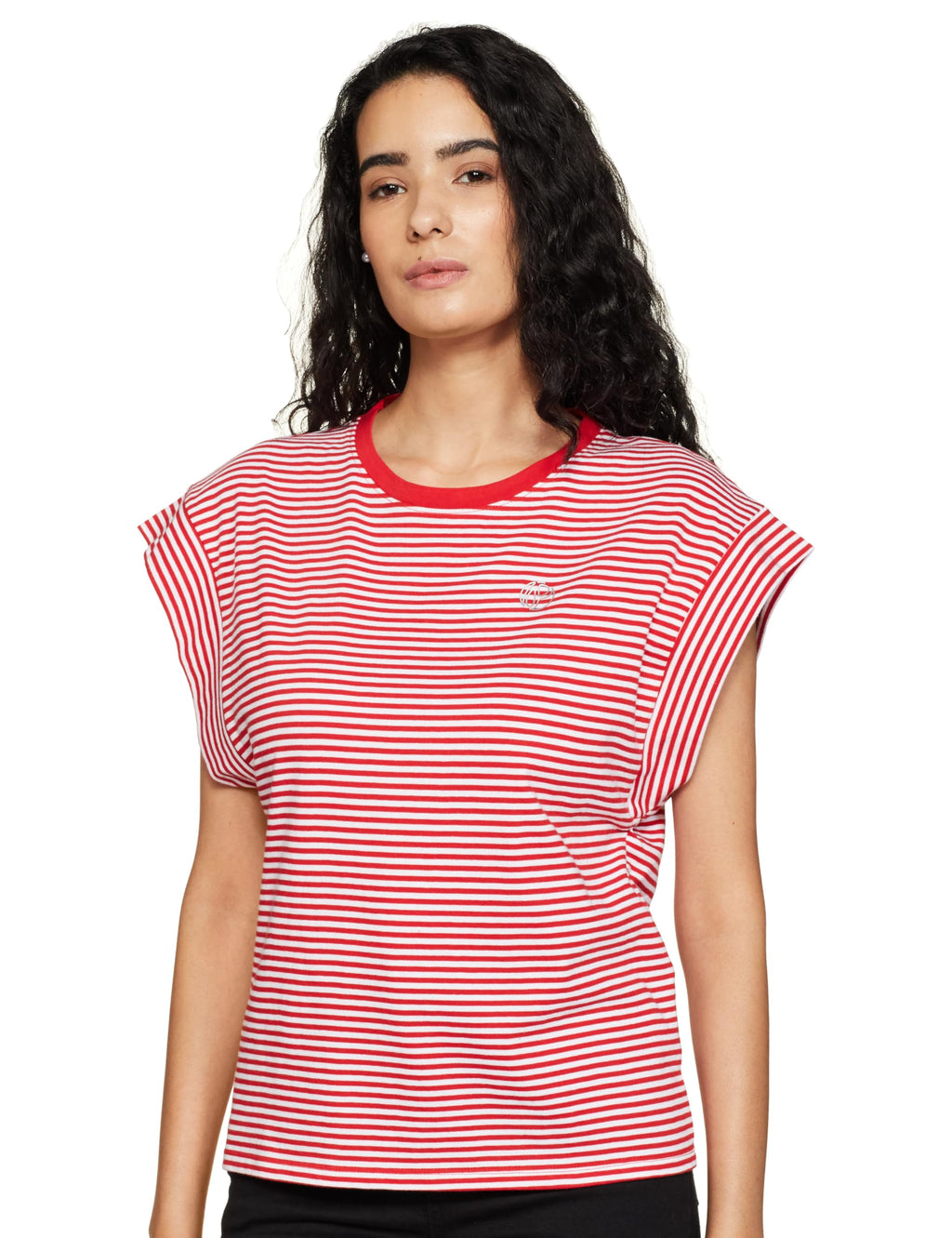 Pepe Jeans WomenS Regular Fit Striped T-Shirts