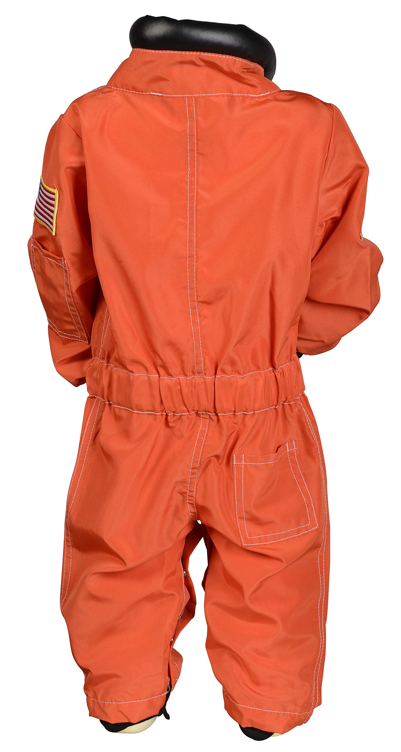 Aeromax Jr. Astronaut Suit with Embroidered Cap, Size 8/10 Orange