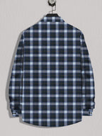 Noble Monk MenS Regular Long Sleeve Cotton Check Shirt | Casual Shirt With Spread Collar