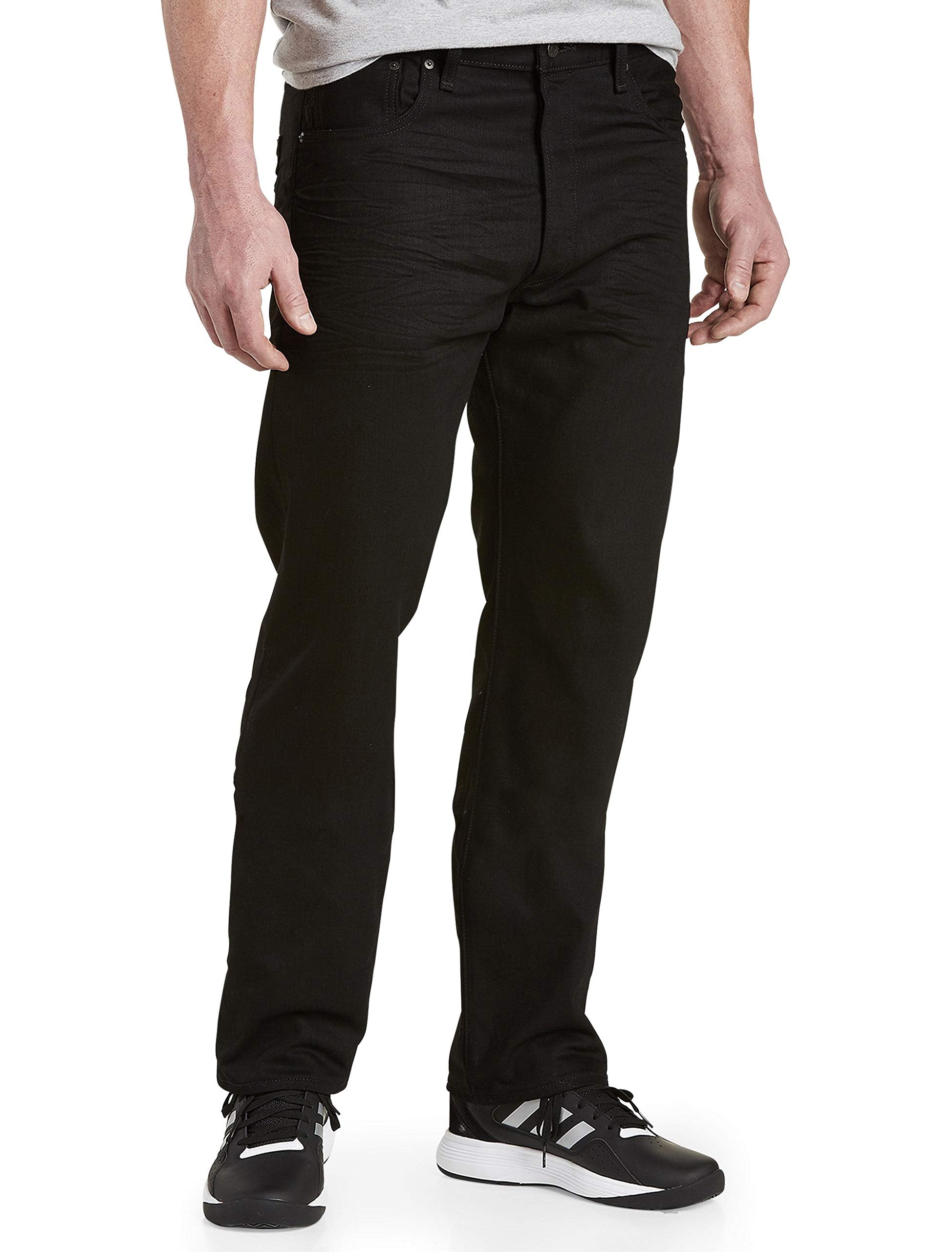 Levi's Men's 501 Original Fit Jeans (Also Available in Big & Tall), Nickel Black (Waterless), 42W x 32L