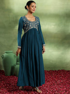 Libas WomenS Silk Blend Kurta Set (48582