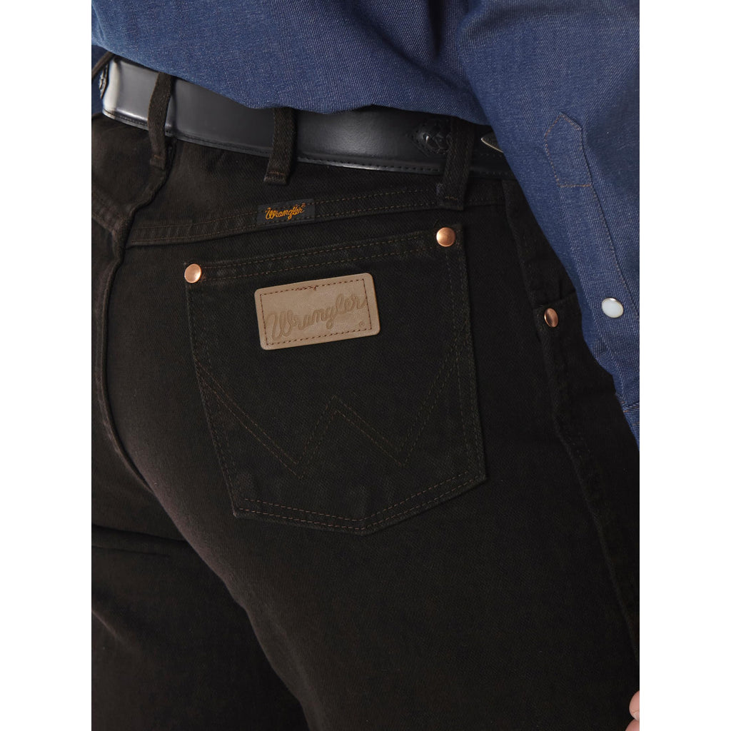 Wrangler Men's 13MWZ Cowboy Cut Original Fit Jean, Black Chocolate, 38W x 34L
