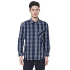 Pepe Jeans MenS Checkered Regular Fit Shirt (Pm307846_Blue Xl)