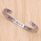 Btysun Friendship Bracelets Friend Christmas Gifts for Friends Cuff Bracelets for Women Xmas Gift Female Sister Coworker