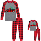 Babyroom Girls Christmas Pajamasd Matching Doll&Toddler 4 Piece Cotton Pajamas Toddler Christmas Clothes Size 6 Gray