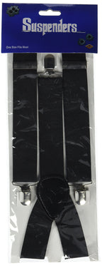 Black Suspenders (adjustable) Party Accessory (1 count) (1/Pkg)