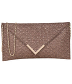 ADISA CL029 women clutch/sling bag (Copper)