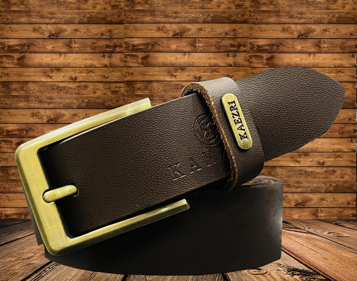 Men Evening, Party, Formal, Casual Brown Genuine Leather Belt ()_205 42