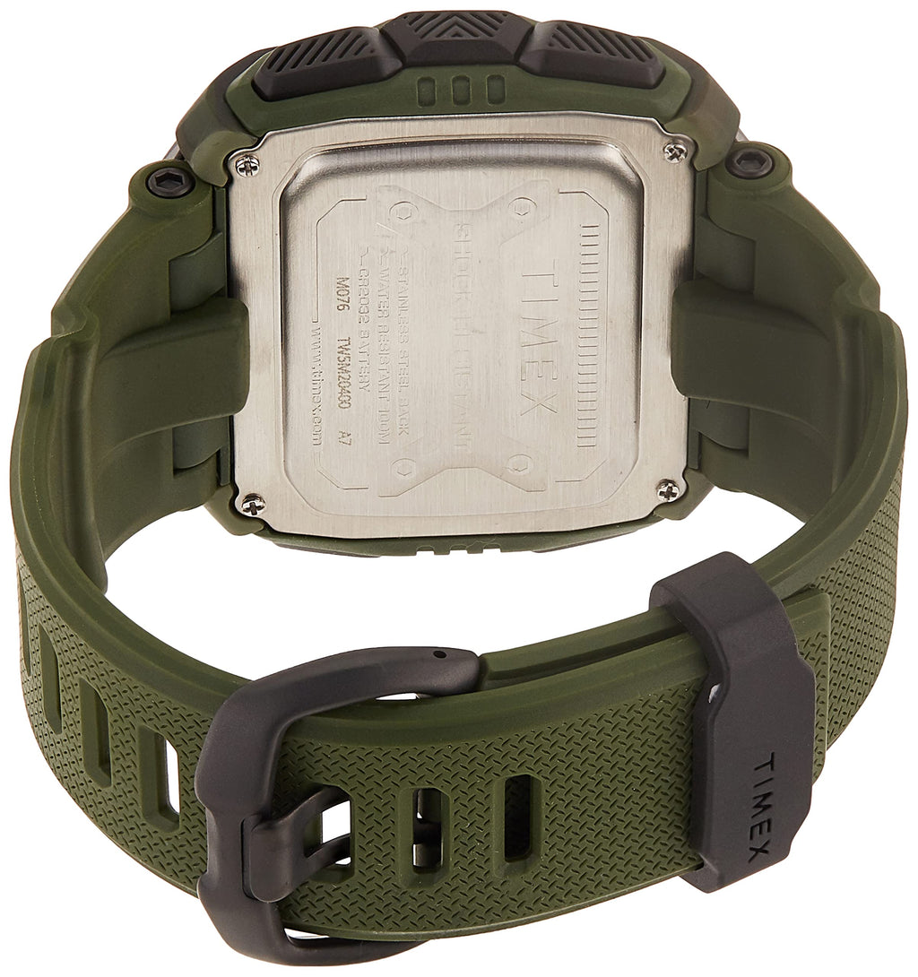 Timex Command Shock Digital CAT 54mm Watch - Olive Camo with Resin Strap
