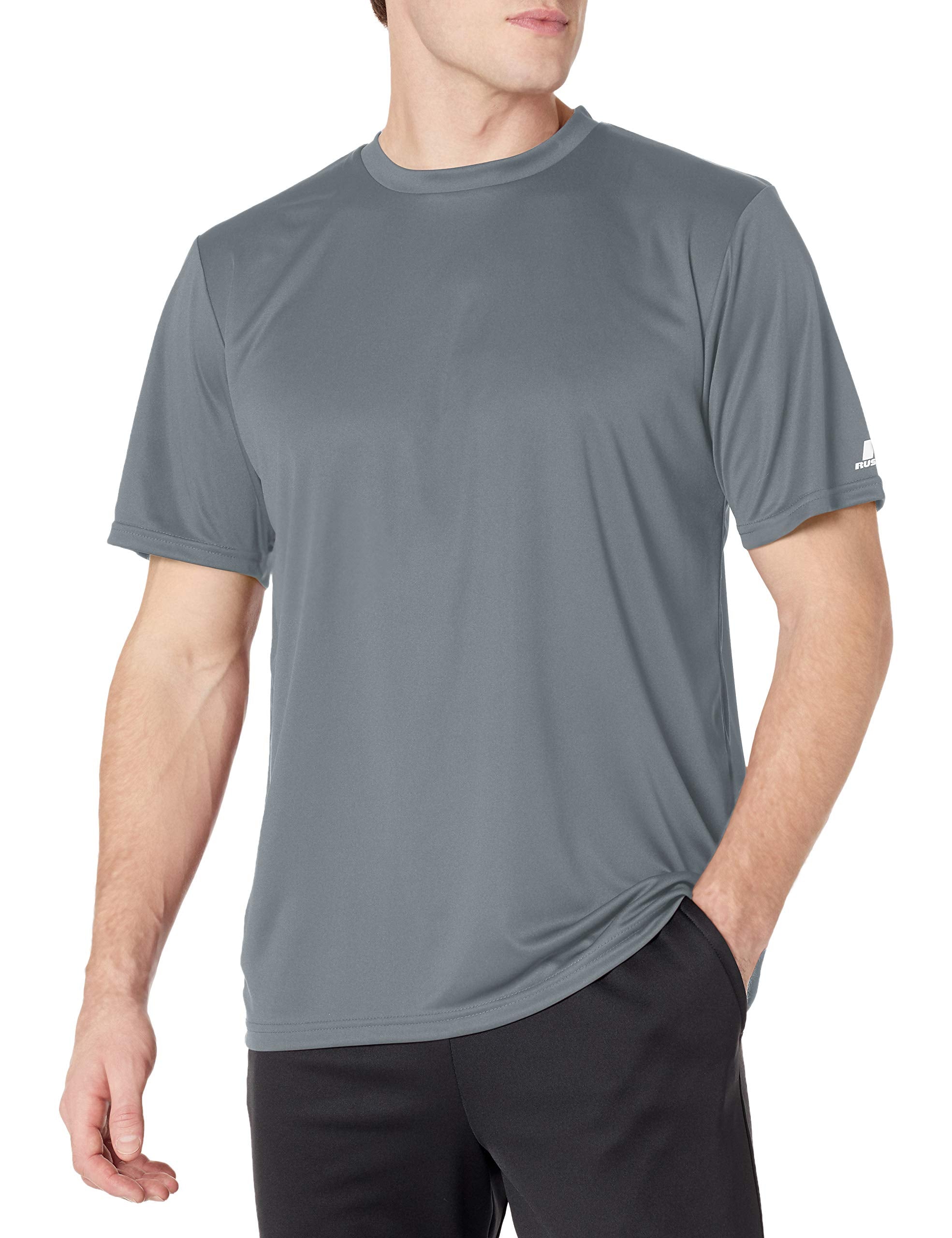 Russell Athletic mens Short Sleeve Performance T-shirt,Steel,4XL