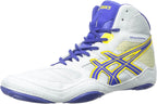 ASICS Men's Snapdown Wrestling Shoe, Grey/True Blue/Sunflower, 12 M US