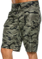 Quiksilver Men's Standard Manic 22 Inch Length Cargo Pocket Boardshort Swim Trunk, Forest Night, 38