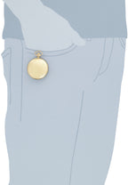 Charles-Hubert, Paris 3907-GRR Premium Collection Gold-Plated Stainless Steel Polished Finish Double Hunter Case Mechanical Pock