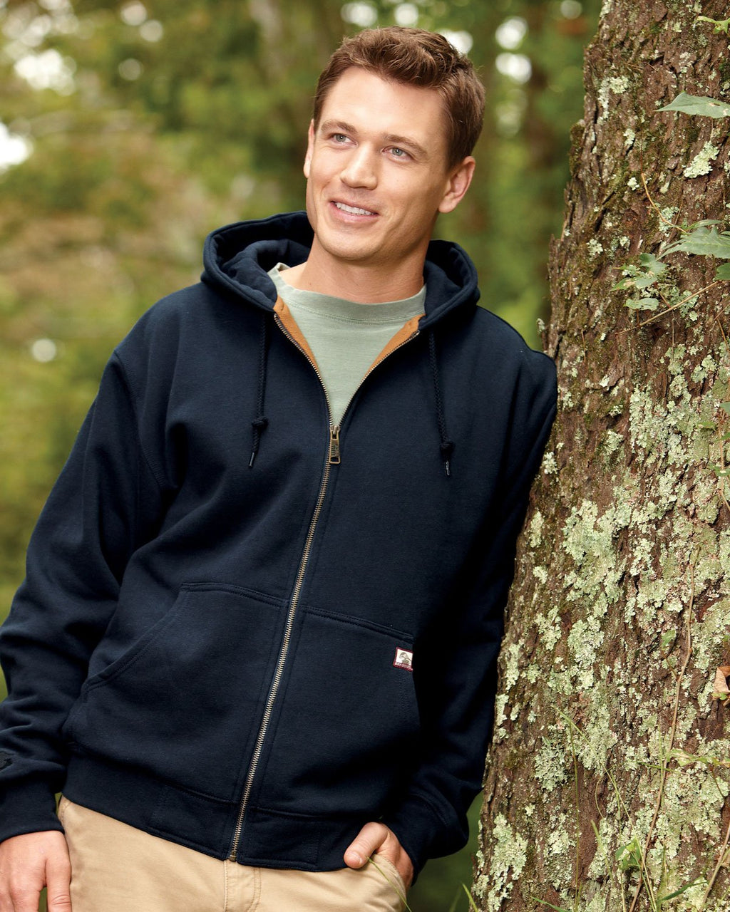 Mens Tall crossfire PowerFleeceTM Fleece Jacket - BLAcK - LT(D0102H76TE8)