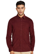 Pepe Jeans MenS Plain Slim Fit Casual Shirt (Pimw200152_Burgundy_Medium)